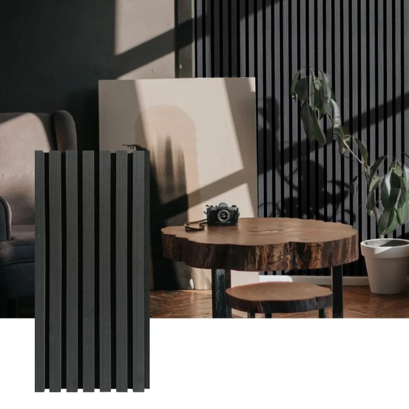 Akustisk väggpanel i trä för inre ljudabsorption